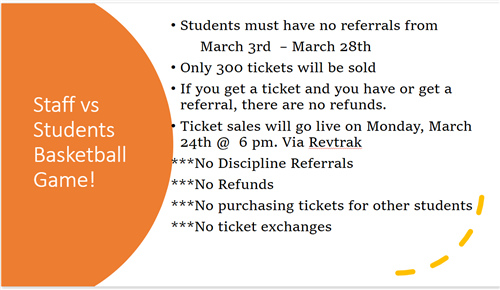 Basketball Game information